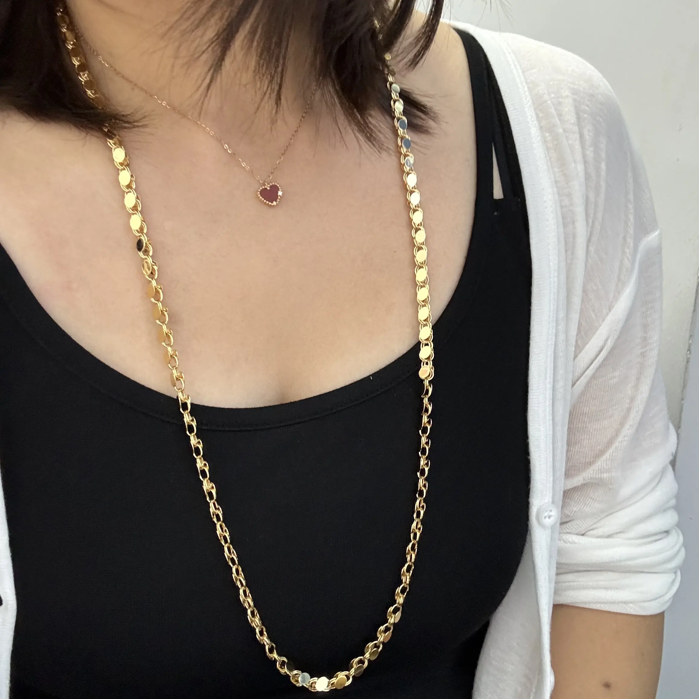 MY292/ 80cm Handmade Necklace Golden Chain