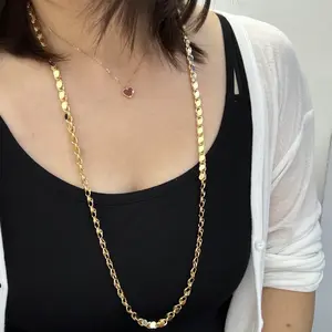 MY292/ 80cm Handmade Necklace Golden Chain