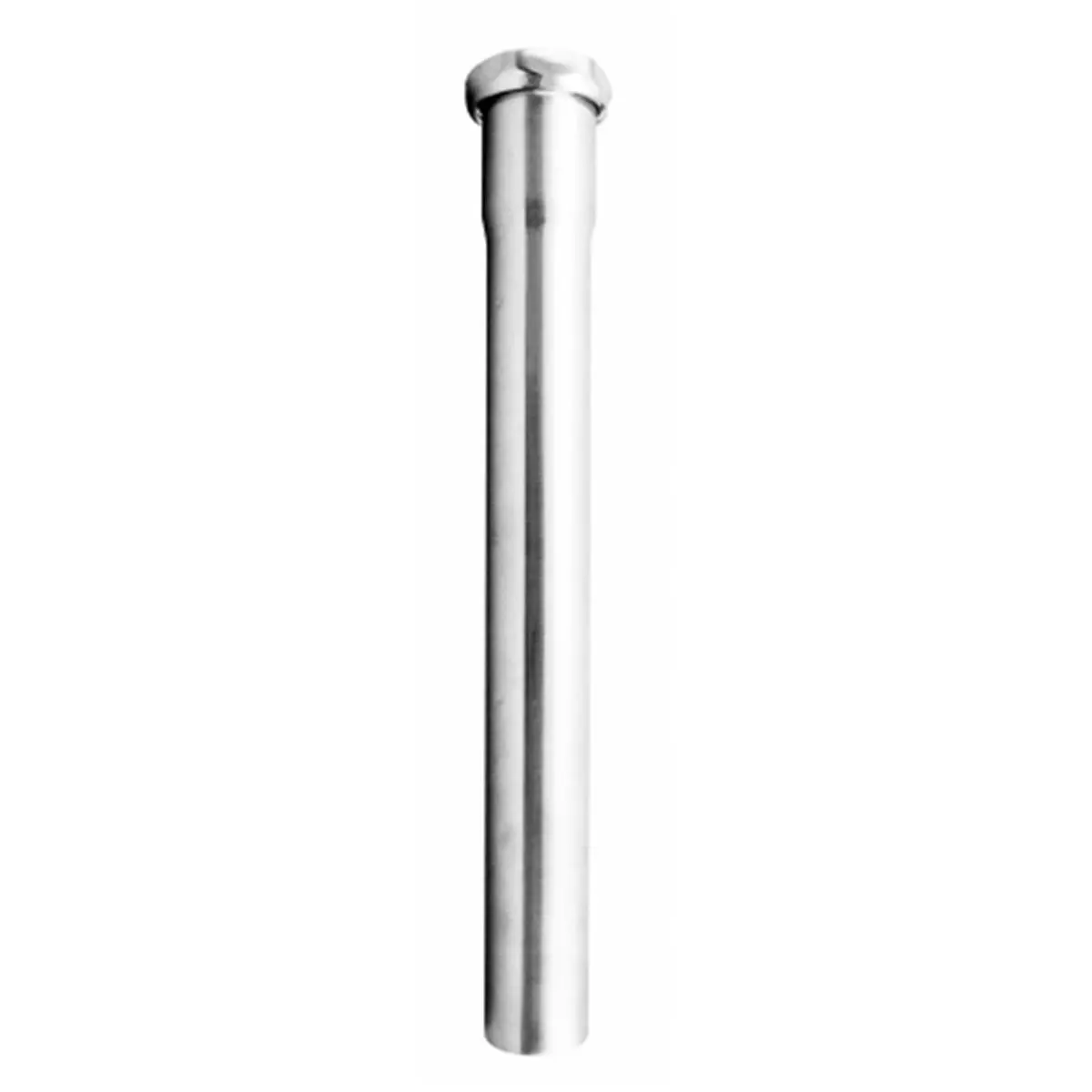 Westbrass D421-05 Lavatory Drain Slip Joint Extension Tube, 1.25 in. OD x 12 in., Polished Nickel with Nut