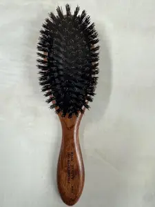 100% boar bristle paddle cushion brush , quality workmanship, light weight, easy brushing by Basic Beauty Paddlebrush Detangling Hairbrush
