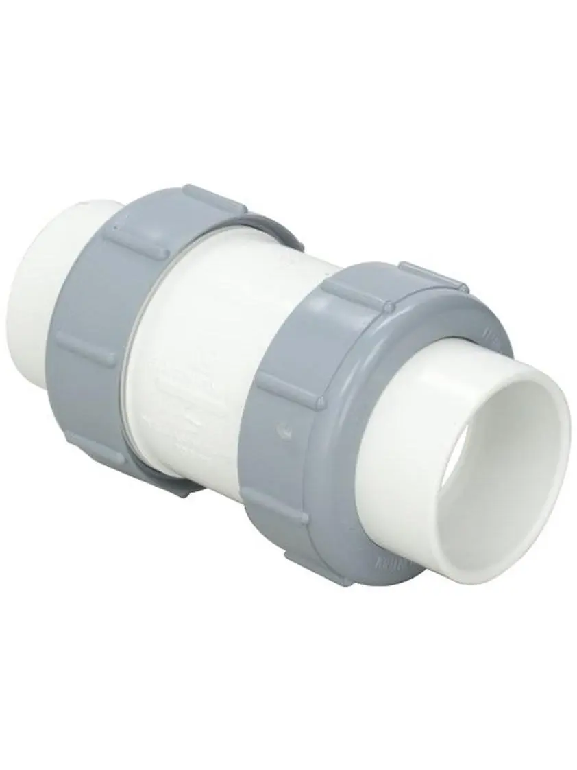 NDS Compact Valve with Union, 2 inches, 302 Stainless Spring, CPVC Body, NSF Approved for Pool Plumbing Applications