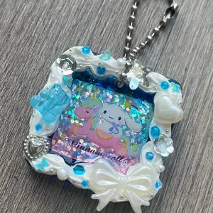 Cinnamoroll Sanrio Resin Decoden Charm Keychain