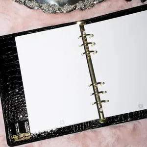 Blank A5 Refill Sheets | Premium Planner Inserts for 6-Ring A5 Binders — 25 Sheets (50 Pages)