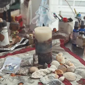 Sea Witchcraft Spellwork Kit, Vintage Witchcraft Tools, Sea Witch Tools, Beginner Spellwork Kit, Candle Spellwork Sea Witch Kit, Ocean Candle