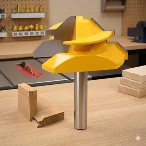 Professional Woodworking Router Bit Set, 1/4" Shank, 3-Piece High-Precision Carbide Cutting Tools for diy Home Improvement, Durable Joinery & Engraving Kit, Heavy-Duty Wood Carving Accessories, Upgrade Woodworking Tool Set