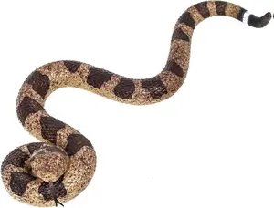 Realistic Fake Snakes Toy Lifelike Rubber Rattlesnake Snake Scare Birds and Squirrels Tricky Garden Snake Toys for Gift Party Favors or Halloween Decoration Props