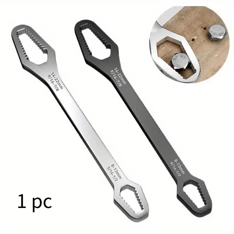 Universal Torx Wrench 3 17mm 8 22mm 5mm Thickness Self Tightening Adjustable Wrench Board Double Head Torx Spanner Hand Tools