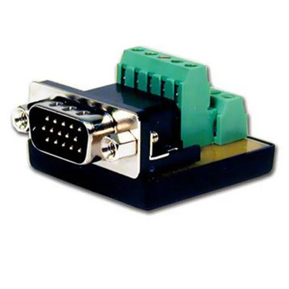 Comprehensive HD15 Pin Male Connector Adapter, Terminal Block Conversion Accessory for Audio & Video Electronics