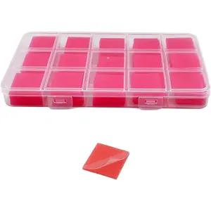 Painting Glue Wax with Storage Box, 105 count High-Strength Wax Clay for 5D  Art, Long-Lasting  Dot Drill Tools for Adults (Red)