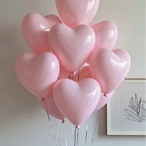Heart-Shaped Romantic Balloons, 10 Inch Confession Birthday Wedding Party Scene Decor, Perfect for Expressing Love to Family and Partner, Latex Balloons