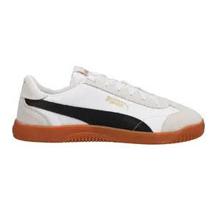 PUMA Mens Club 5V5 Lace Up Sneakers Shoes Casual - White