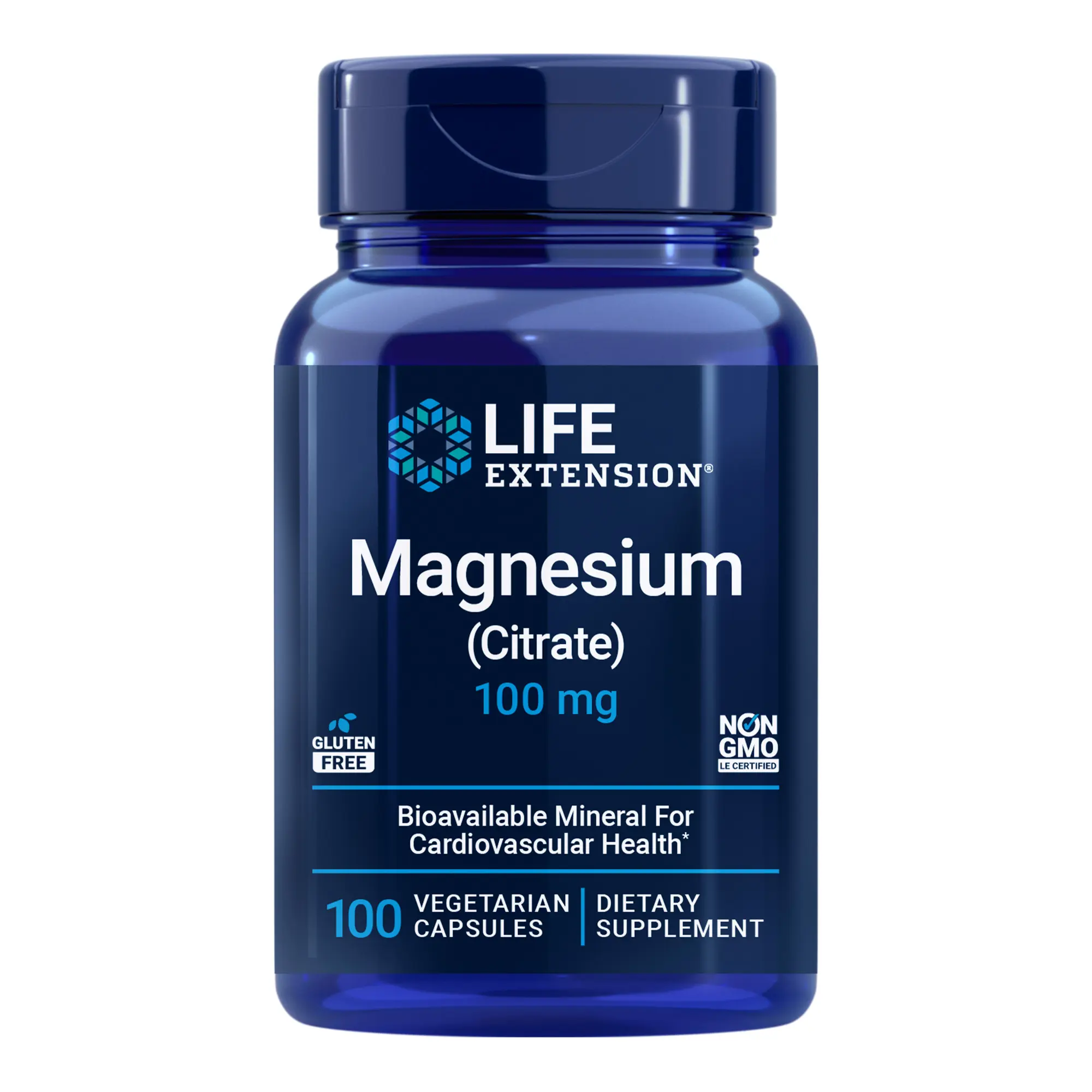 Life Extension Magnesium Citrate 100 MG, 100 Vegetarian Capsules Life Extension Magnesium Citrate 100 MG, 100 Vegetarian Capsules