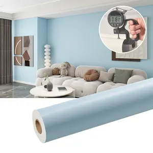 Sky Macaron Self Adhesive Wallpaper, Thick Waterproof Solid Color Film, Removable DIY Vinyl Material, Fireproof Wall Decoration, Living Room Decor