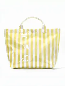 Women's Striped Casual Shoulder Bag, High-Value Lightweight Handbag, Crossbody Tote Bag, Large Capacity Travel Commuter Bag, All Season Use, Commuter Work Bag