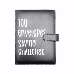 100 Envelopes Saving Challenge, A5 Money Saving Budget Binder with Cash Envelopes, Savings Challenge Planner Book, Budget Planners, Monthly Budget Planner, Way to Save $5,050, Money-Saving Notebook, Multifunctional Wallet