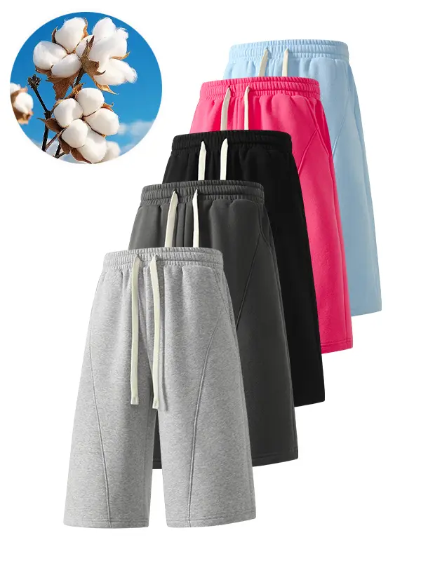 Men’s capri pants, solid-color shorts, sporty casual shorts, men’s summer casual wear, summer shorts, new spring products Fragrance Breathable