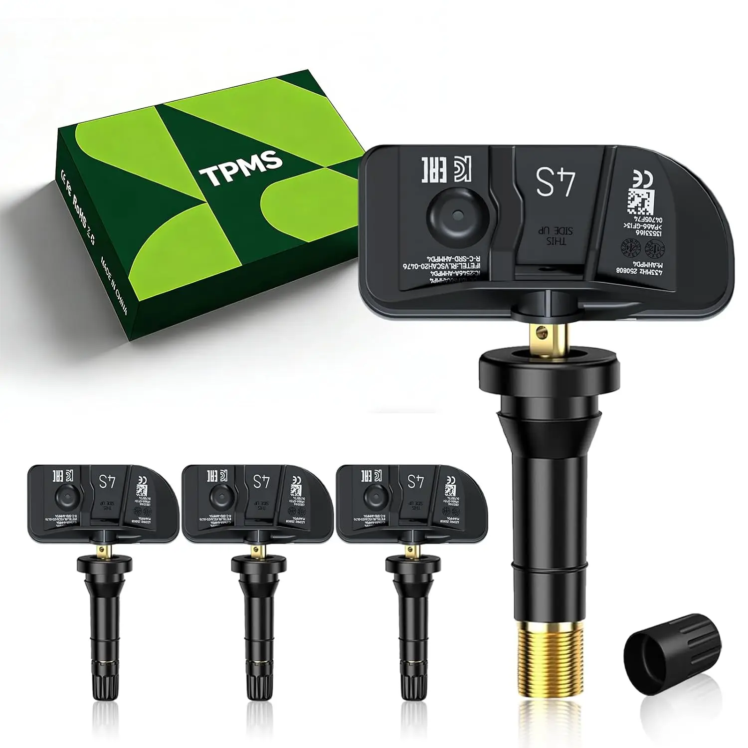 TPMS(Tire Pressure Sensor) with Silverado/Tahoe/Escalade/Colorado 4PCS | 433Mhz Pre-Programmed TPMS With Chevy Silverado 1500 22-24|Colorado 23-24|Tahoe 21-24|CADILLAC Escalade 21-24/#13533166