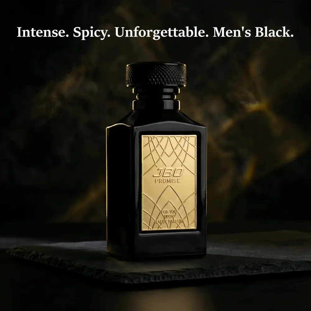 Men's Black Perfume - 3.4oz Intense Pheromone Cologne, Spicy Woody Oriental Fragrance, Long Lasting Masculine Scent to Attract Women, Premium Spray for Dates and Night Out, Perfect Gift for Him