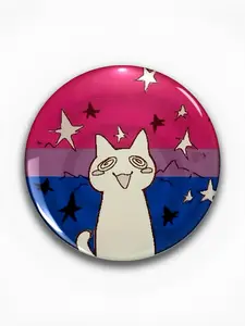 Cute Cat Brooch Pin Badge, Unique Fashion Accessory, Round Plastic DIY Button, Unisex Decorative Pins for Jeans, T-Shirts, Backpacks, Hats, Lapel Pins