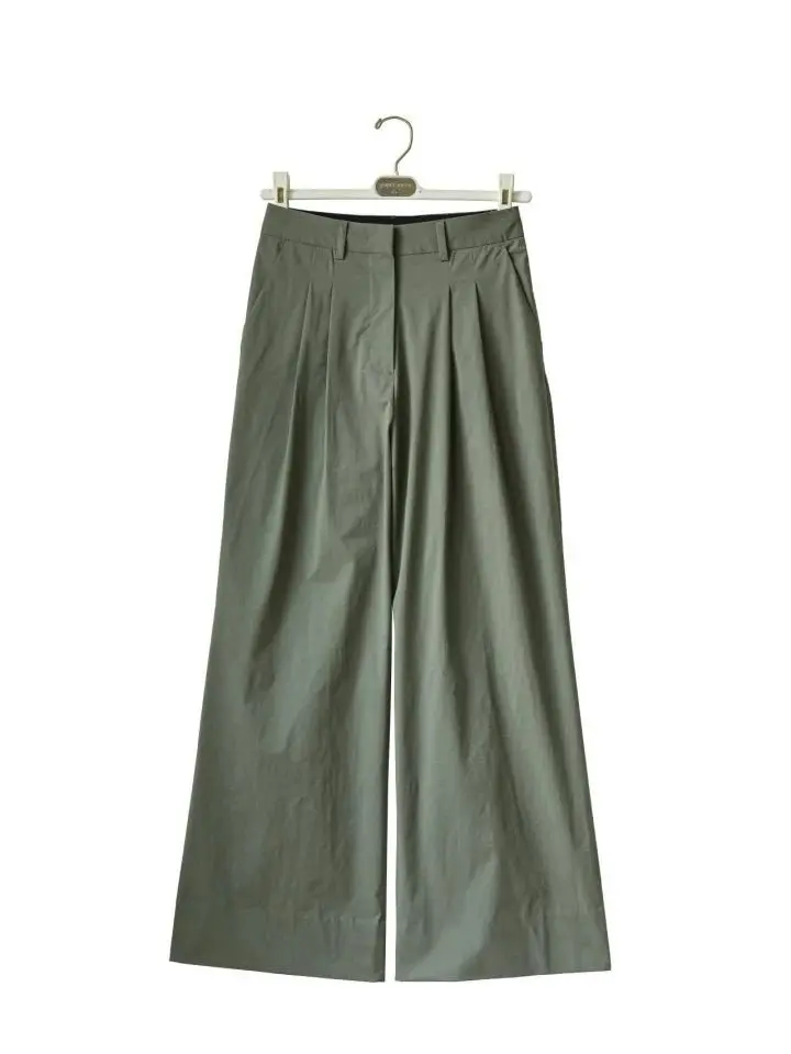 Clever Alice Cotton Pintuck Trousers