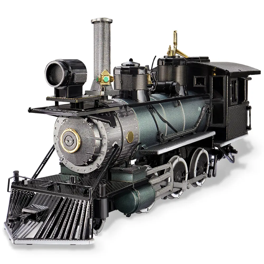 Piececool 3D Metal Classic Steam Engine Mogul Locomotive Puzzle Kit - Unisex Beginner DIY Hobby with Metal Sheets, Toys for Grown Ups, Collectibles, Stress-Relief, Full Step-by-Step Instruction Manual