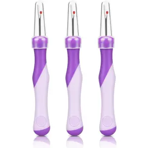 3 PCS Purple Seam Ripper Stitch Remover Tool for Sewing Hand Sewing Knitting Cross Stitch Embroidery Thread Removal