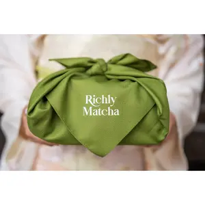 Furoshiki with Richly Matcha Logo