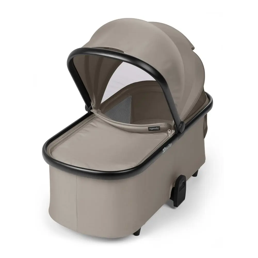 Ingenuity 3DSuite DualDock Carry Cot Portable Baby Bassinet for Stand or Stroller - Beige