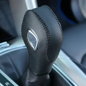 PU Carbon Fiber Car Gear Shift Knob Cover Suitable for Ford Focus 2012 2013 2014 2015 2016 / Ford Fiesta 2014 2015 2016 / Ford Fusion S / Ford Fusion SE 2013 2014 2015 2016 Gear Shift Knob Cover