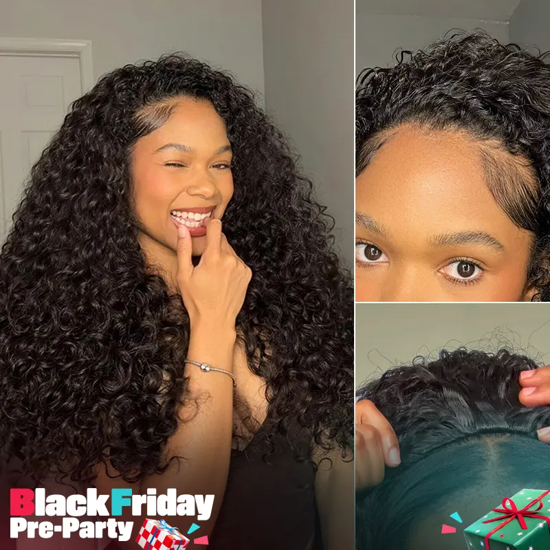 Frodio Veralux™ Synthetic Fiber + Human Hair Shaggy Waves 3-in-1 Half Wig Boho Wave Curl #blackfriday#friendsgiving#christmasgift