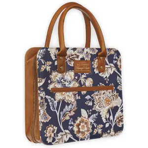 I Can Do All Things Toffee-brown and Navy Purse-style Bible Cover - Philippians 4:13