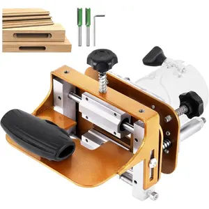 Mortising Jig 2 in 1 Invisible Fastener Slotting Bracket Mortise and Tenon Jig for Router Multifunctional Woodworking Slotting Tool