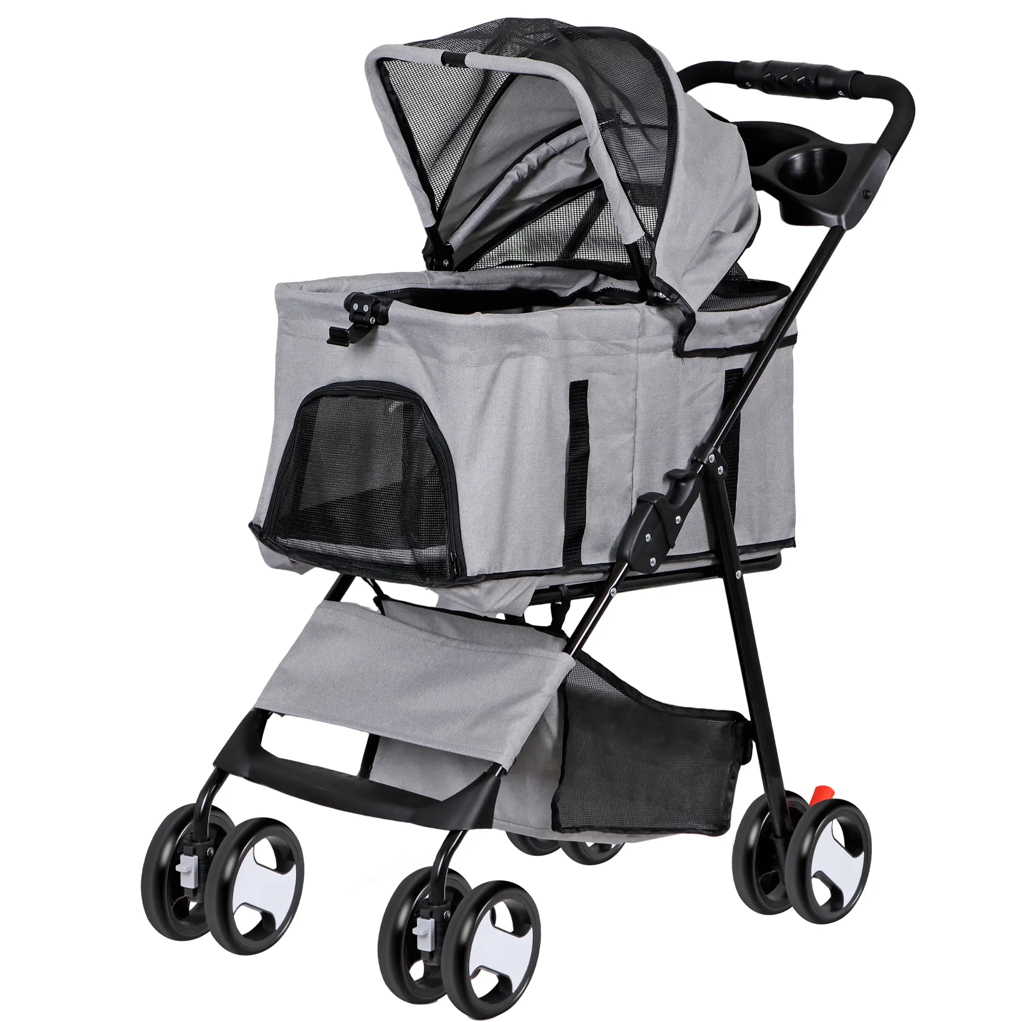 Segawe 3-in-1 Multifunction Folding Pet Stroller - Detachable Animal Carrier, Jogger for Small to Medium Dogs & Cats, for Outside Use