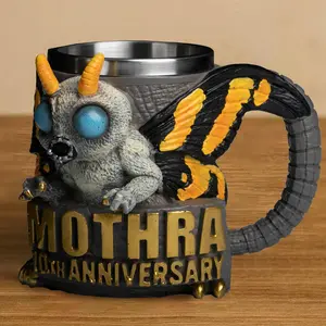 Godzilla 70th Anniversary 3D Mug Creative Water Cup, Unique Design Collectible Drinkware, Perfect Gift Idea for Fans, Beverage Mug