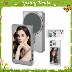 [Spring Deals] Tukio 2026 Magnetic Phone Vlog Selfie Monitor Screen 1080P Wireless Recording for iPhone & Android Compatible with TikTok Instagram YouTube Content Creation Portable Plastic Material