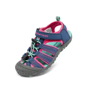 DREAM PAIRS Boys Girls Closed-Toe Outdoor Summer Sport Sandals for Little/Big Kid Toe Protection Quick Drying Hook-and-loop Easy-on Shoes Foowear for Kids