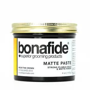 Bonafide Pomade | Matte Paste, Strong Hold & Matte Finish, Texturing