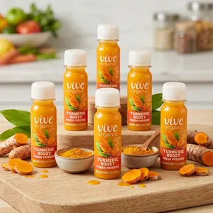 Vive Organic Turmeric Fresh Pressed Pure Boost Wellness Shot (2oz)
