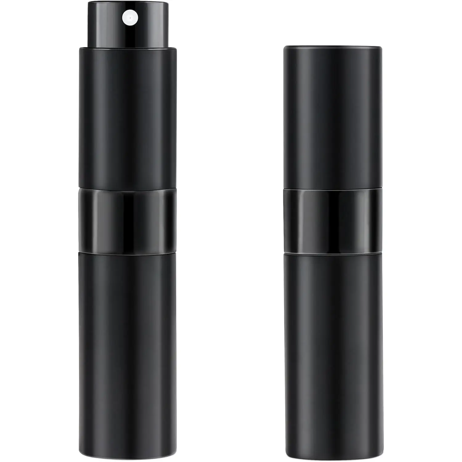 8ML Perfume Travel Refillable Portable Perfume Atomizer Bottle - Stocking Stuffers for Adults Men Women,White Elephant Gifts for Adults,Travel Essentials,Christmas Gifts(Balck,2Pack)