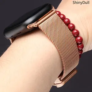 Metal Stainless Steel Watch Band – Folding Clasp Strap for Apple Watch, Durable & Premium, Fits 38–49mm