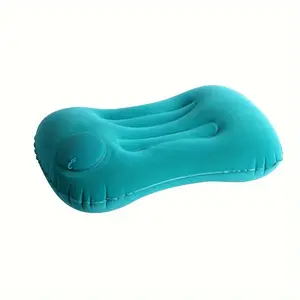 Multi-functional inflatable pillow, suitable for travel, home, work and camping - foldable and portable press-type neck pillow, providing comfort for sleeping anytime and anywhere