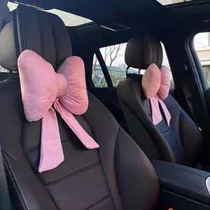 Car Headrest Pillow, Car Seat Neck Pillow, Universal Car Interior Accessories for Women & Girls, Car Interior Decoration Accessories