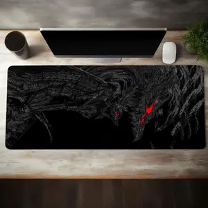 Creative Dragon Pattern Mouse Pad, 1 Count Rectangle Gaming Mouse Pad, Non-slip Mouse Pad, Office Desk Keyboard Mat for Home Office Desk, Gaming Desk Accessory