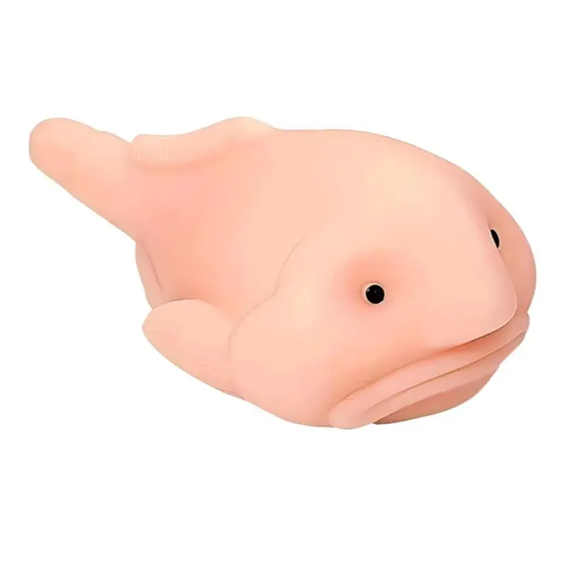 Unisex 1pc Soft Squishy Blobfish Shape Squeeze Toy - Cute Texture Fidget Toy for Stress Relief, Sensory Needs Support for Kids with ADHD