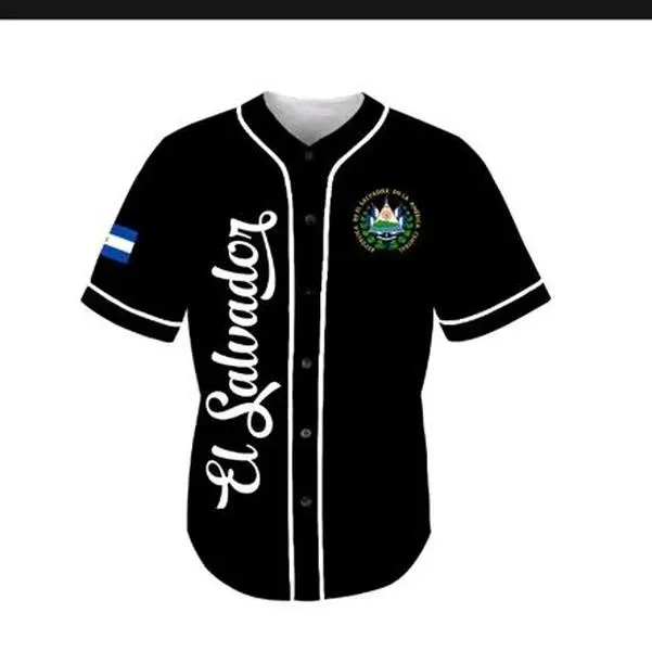 Unisex Authentic El Salvador Short-Sleeve Black Polyester Soccer Jersey - Soccer Uniform for Sports Enthusiasts, Jerseys For Soccer