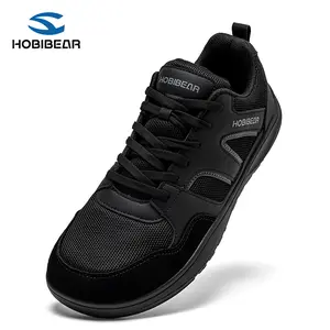 HOBIBEAR Men's Wide Toe Box Barefoot Sneakers - 0 Drop, Ultra-Light, Comfy, Stylish Walking Shoes, Versatile Athletic Flexible Casual Trainers, Zero Drop Shoes