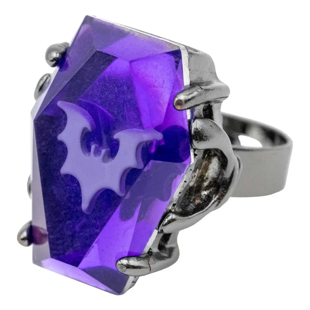 Elvira Coffin Jewel Purple Ring Jewelry