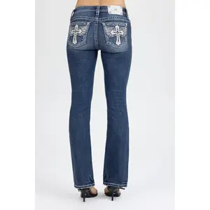 Angelisa Cross Bootcut Jeans