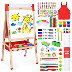 Joyooss Kids Easel Wooden Double-Sided with Paper Roll Joyooss 128