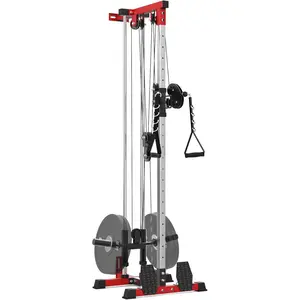 Macchina per trazioni LAT con cavi per palestra domestica, sistema di carrucole alte e basse, attrezzatura per l'allenamento della forza di tutto il corpo, macchina per allenamento fitness in acciaio resistente